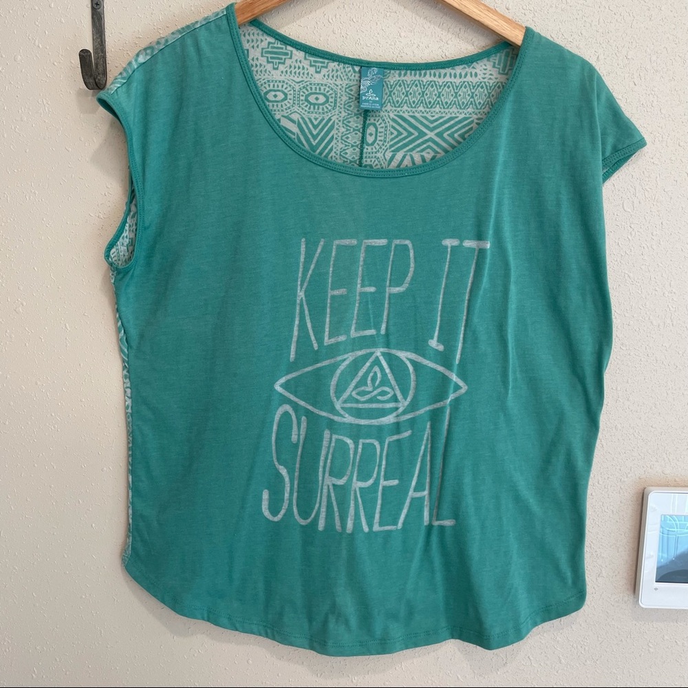 Prana Short Sleeve Burnout  Graphic Tee